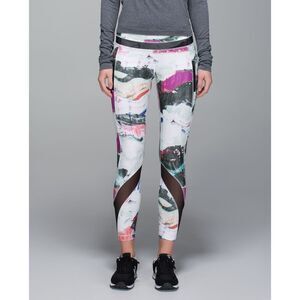 Lululemon Women's 4 Inspire Tight II Pigment Wave Multi Full-On Mesh Luxtreme